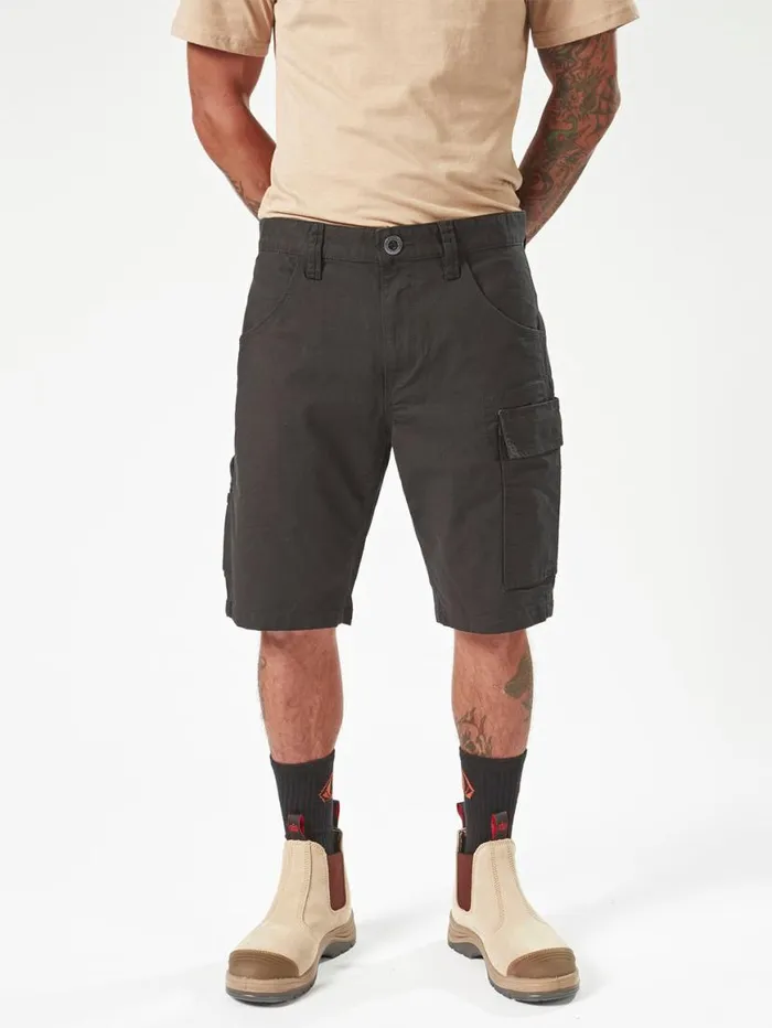 Volcom Workwear Caliper Work Shorts 8211 Black Mens Volcom Shorts