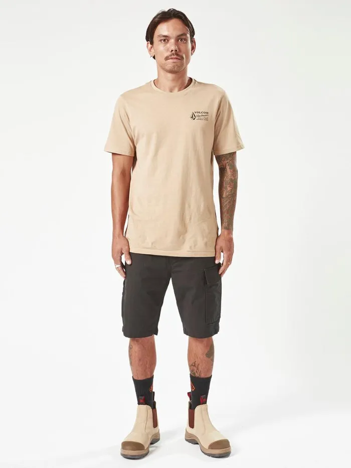 Volcom Workwear Caliper Work Shorts 8211 Black Mens Volcom Shorts