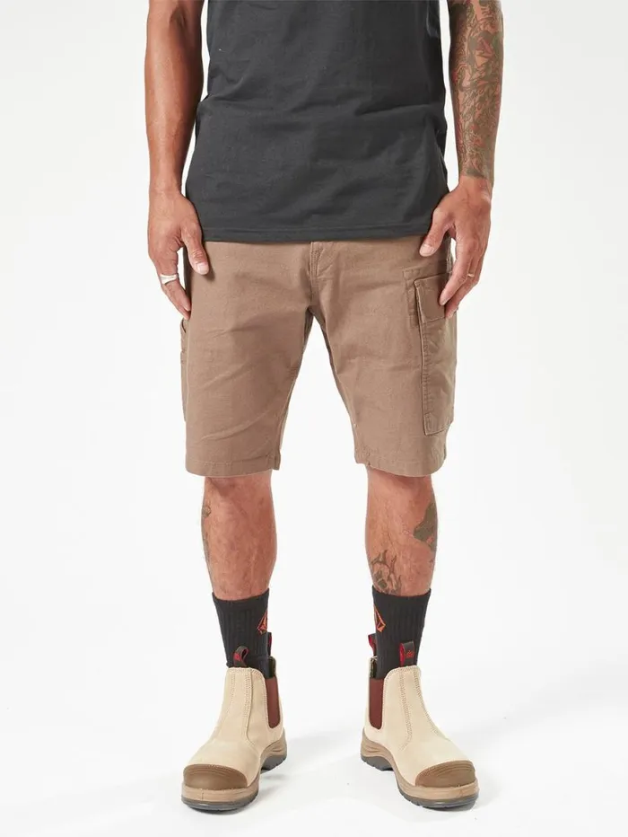 Volcom Workwear Caliper Work Shorts 8211 Brindle Mens Volcom Shorts