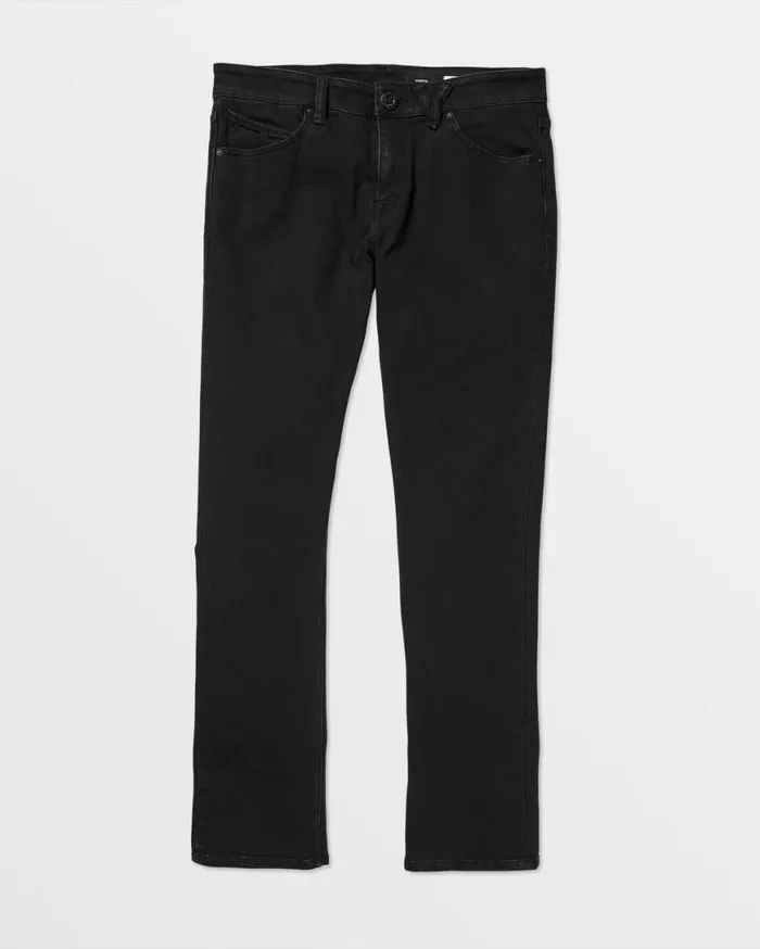 Vorta Slim Fit Jeans 8211 Black Out Mens Volcom Jeans