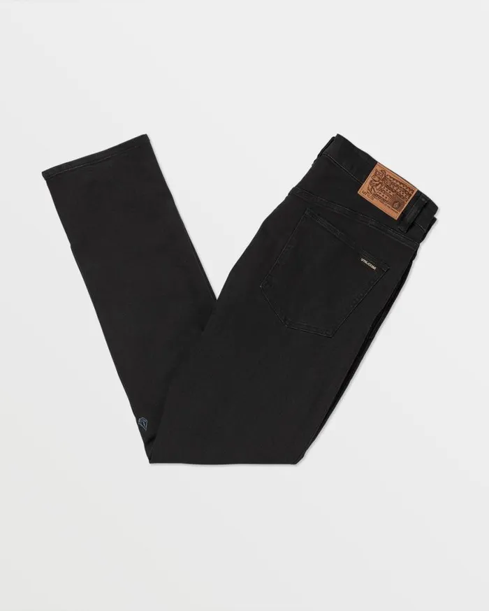 Vorta Slim Fit Jeans 8211 Black Out Mens Volcom Jeans