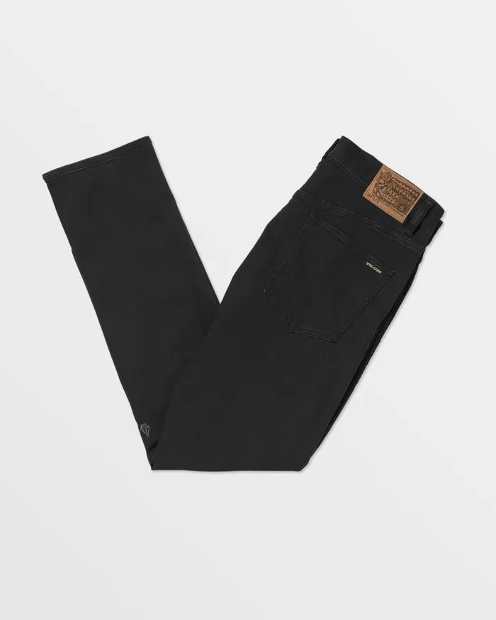 Vorta Slim Fit Jeans 8211 Black Out Mens Volcom Jeans