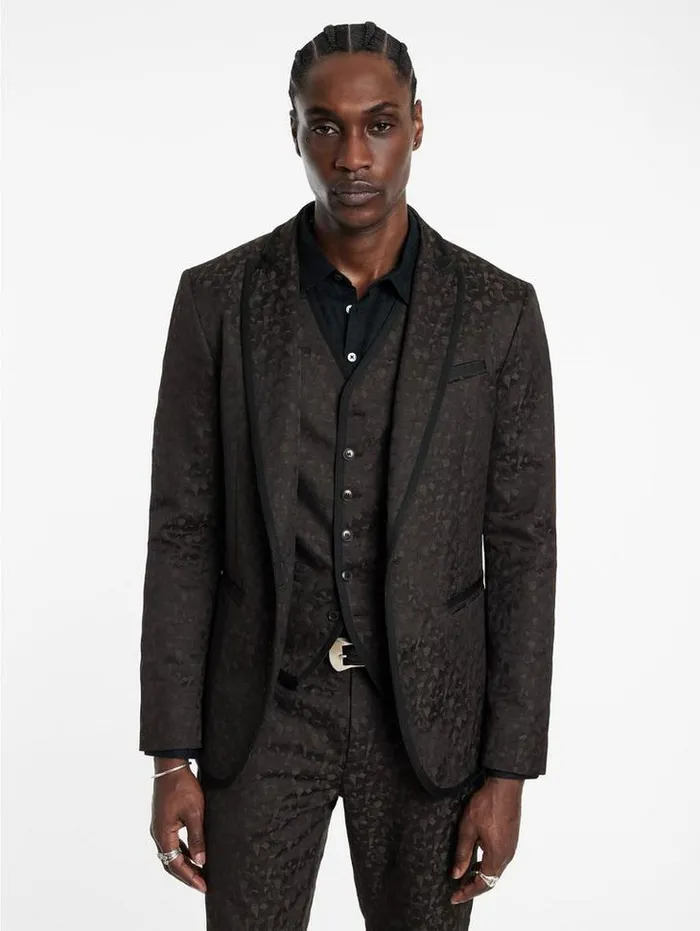 WALLACE JACKET Charcoal Grey Men John Varvatos Coats And Jackets
