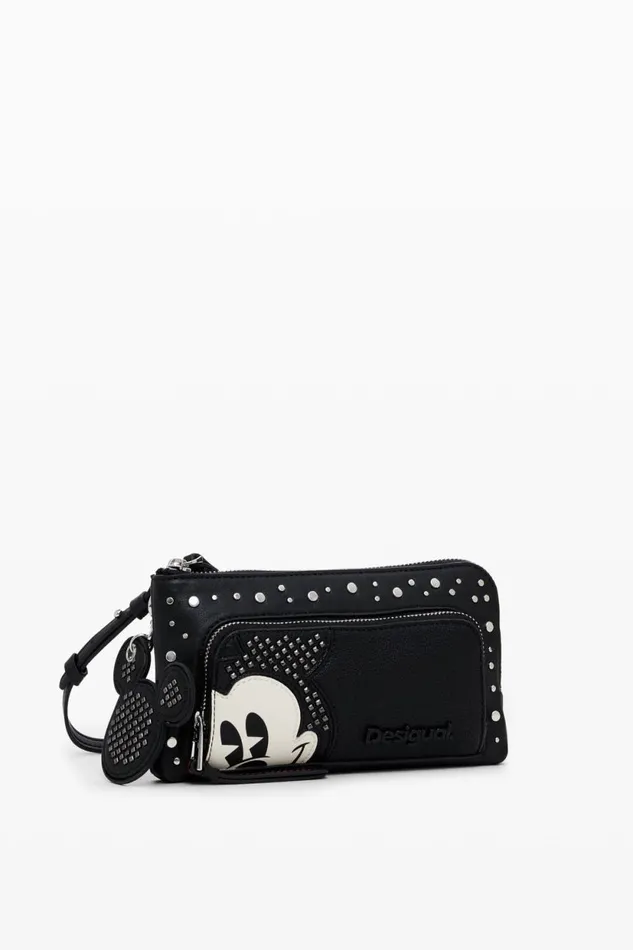 Wallets Women Desigual L Studded Wallet Mickey Black