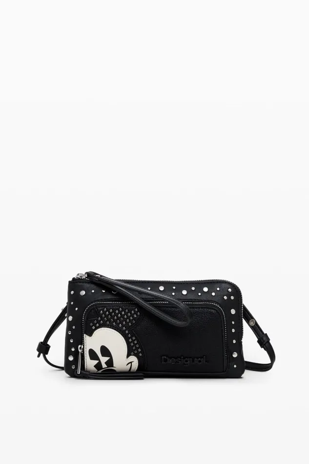 Wallets Women Desigual L Studded Wallet Mickey Black