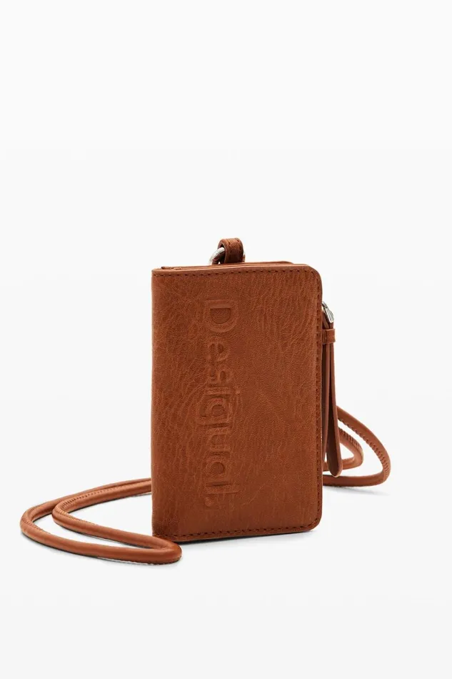 Wallets Women Desigual S Logo Cord Wallet Brown