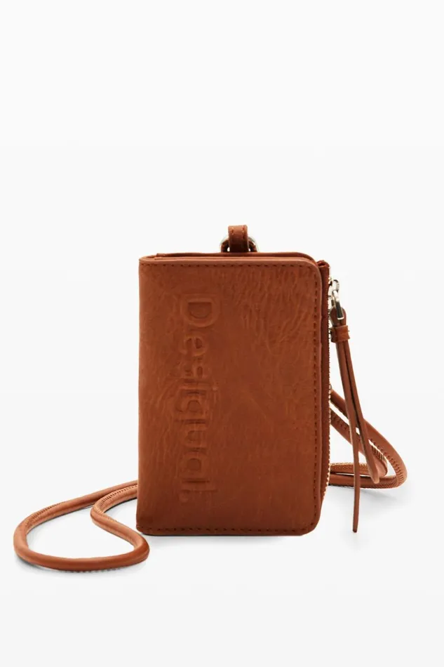 Wallets Women Desigual S Logo Cord Wallet Brown