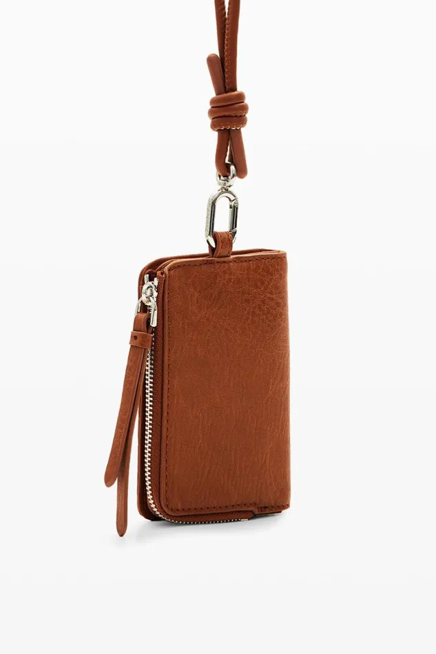 Wallets Women Desigual S Logo Cord Wallet Brown