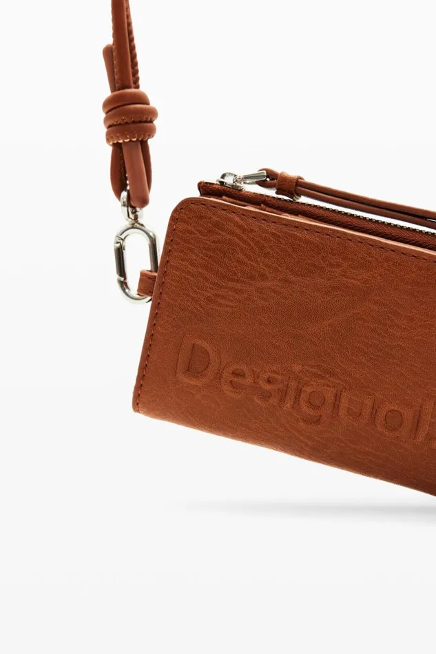 Wallets Women Desigual S Logo Cord Wallet Brown