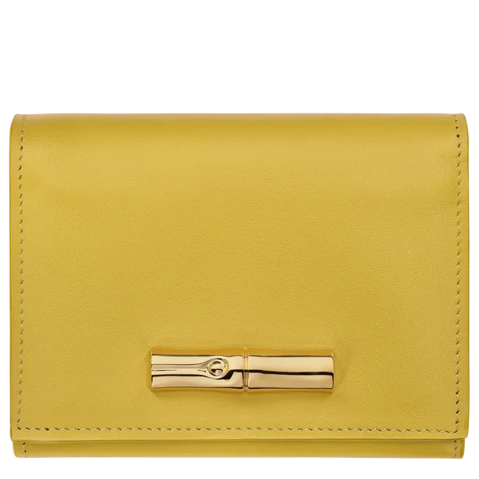 Wallets Women Le Roseau Compact wallet Ginger Longchamp