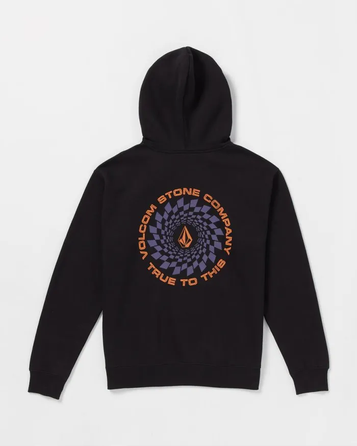 Watanite Pullover Hoodie 8211 Black Mens Volcom Hoodies