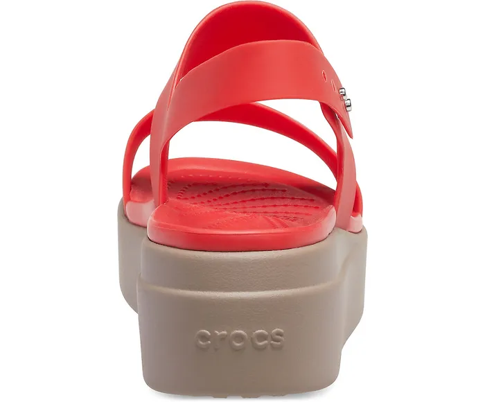 Wedges Crocs Brooklyn Low Wedge Flame Mushroom 8211 Crocs Women