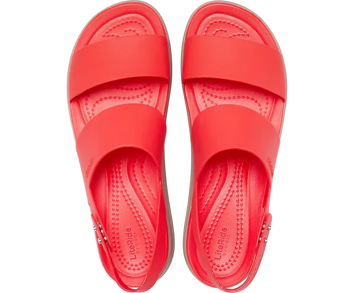 Wedges Crocs Brooklyn Low Wedge Flame Mushroom 8211 Crocs Women
