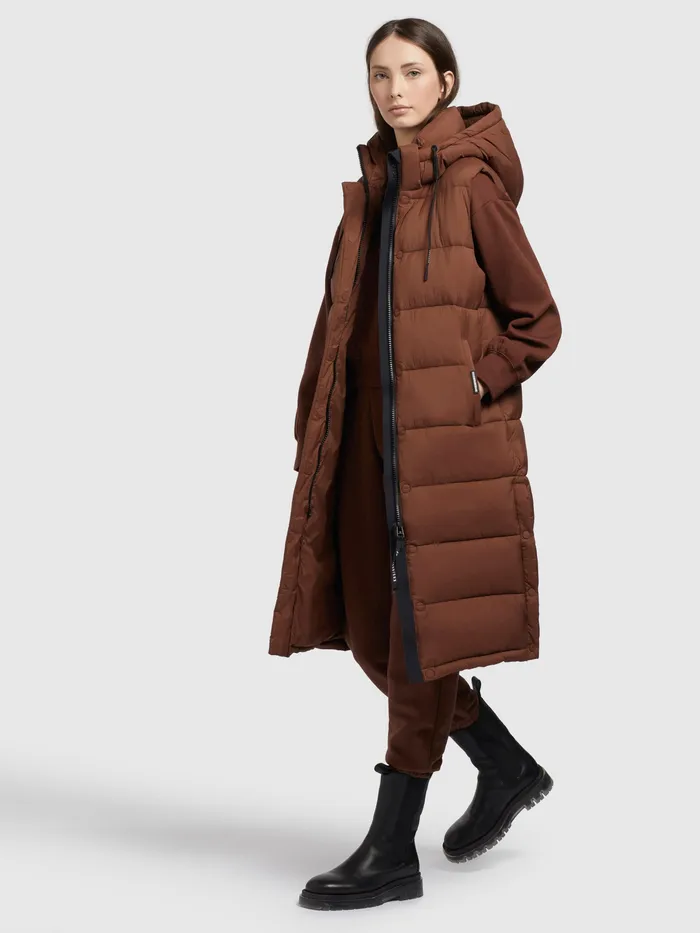 Weste TOURIN2 MATT Braun Puffer Vests KHUJO Women