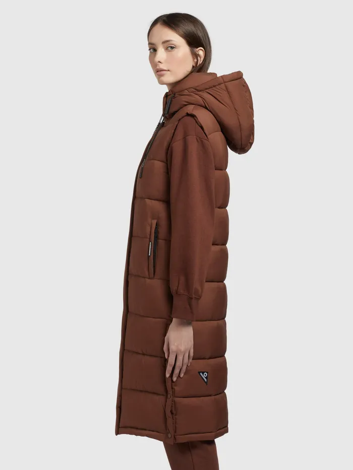 Weste TOURIN2 MATT Braun Puffer Vests KHUJO Women