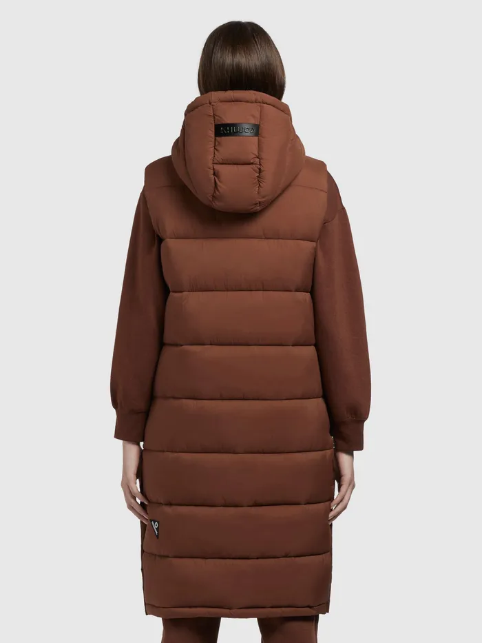 Weste TOURIN2 MATT Braun Puffer Vests KHUJO Women