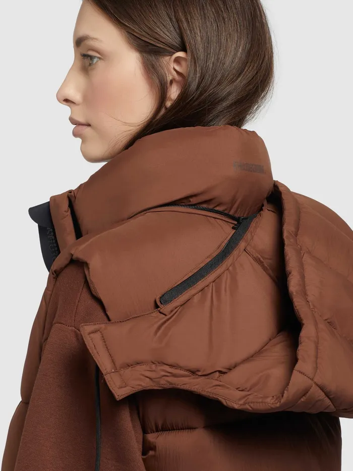 Weste TOURIN2 MATT Braun Puffer Vests KHUJO Women