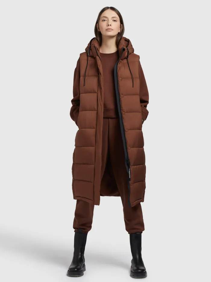Weste TOURIN2 MATT Braun Puffer Vests KHUJO Women
