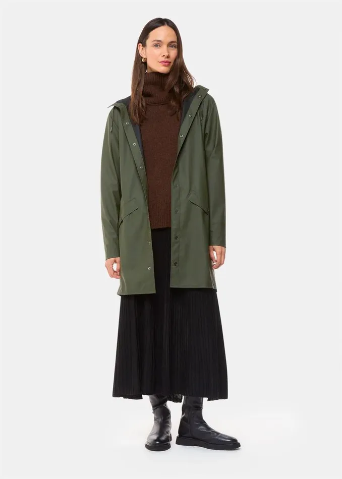 Whistles Coats and Jackets Dark Green Rains Long Jacket 8211 Women