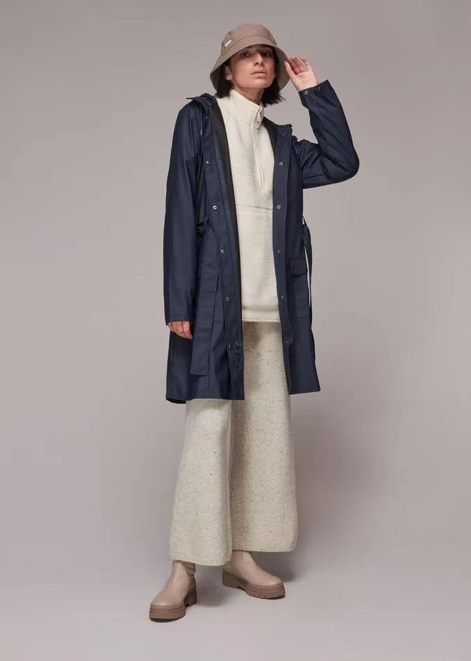 Whistles Coats and Jackets Navy Rains Curve Jacket 8211 Women