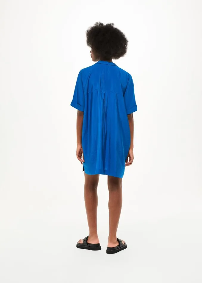 Whistles Dresses Blue Melanie Relaxed Shirt Dress 8211 Women