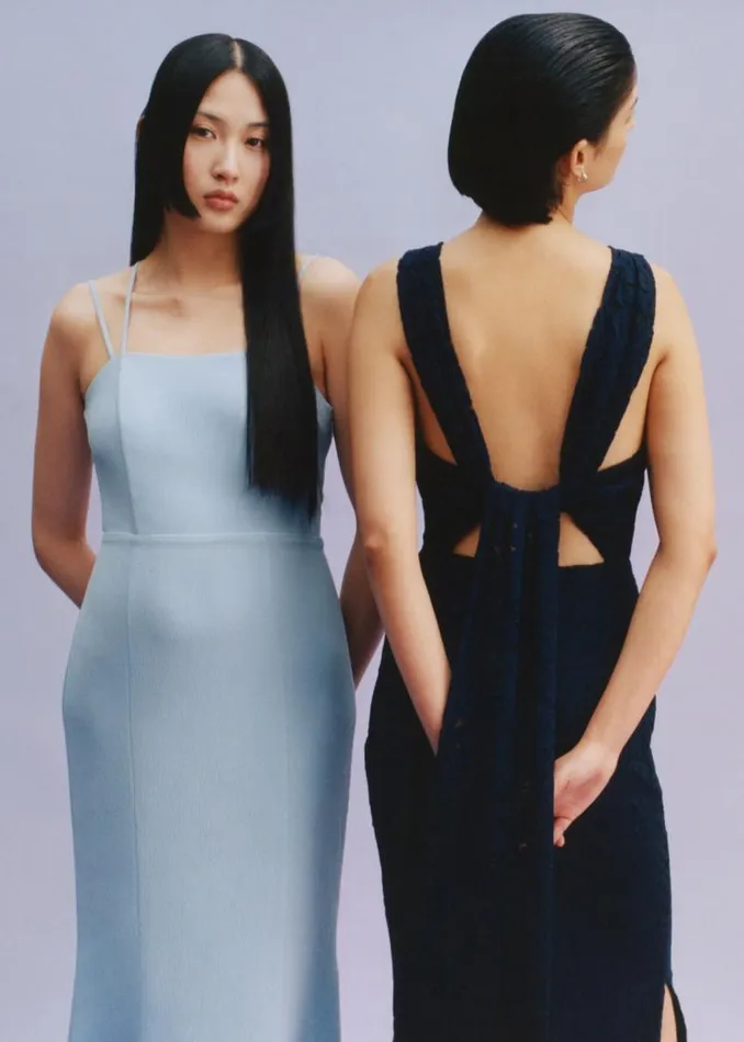 Whistles Dresses Navy Lace Tie Back Maxi Dress 8211 Women