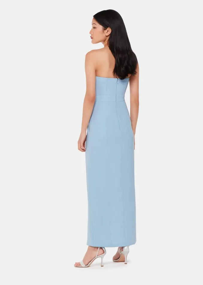 Whistles Dresses Pale Blue Gemma Strapless Maxi Dress 8211 Women
