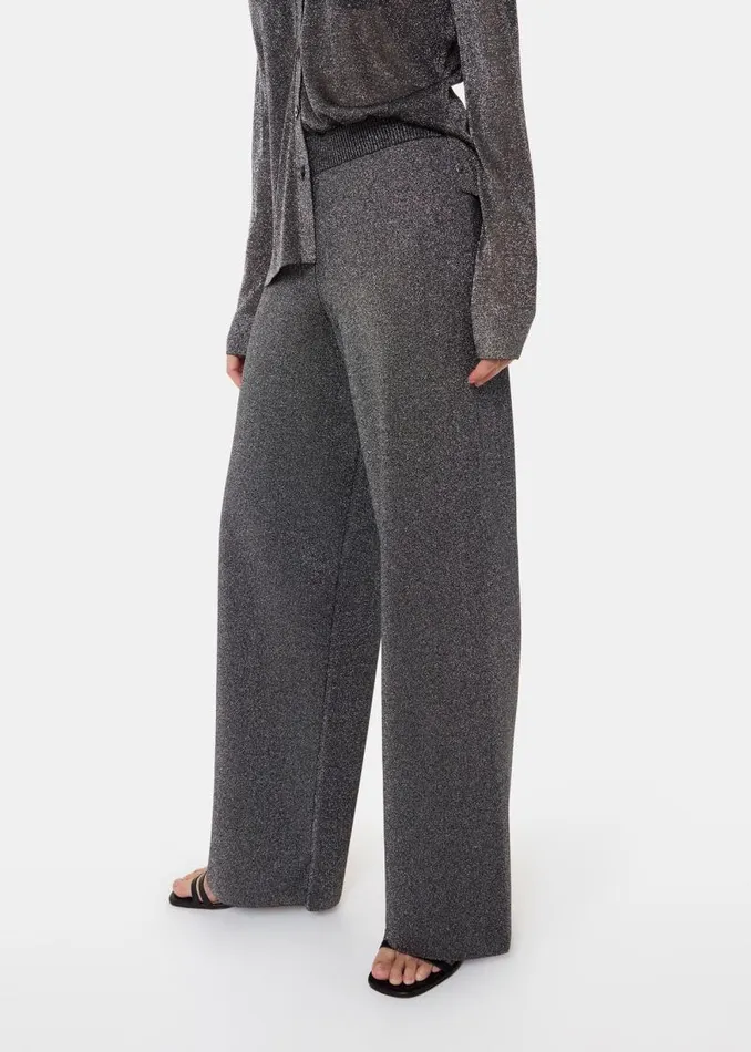 Whistles Pants Black Sparkle Knitted Pants 8211 Women