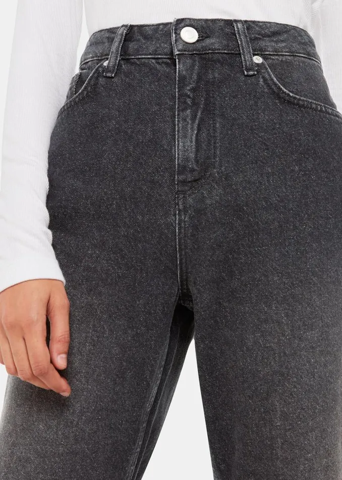 Whistles Pants Washed Black Straight Leg Full Length Jean 8211 Women
