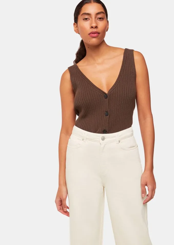 Whistles Pants White Wide Leg Cropped Jean 8211 Women