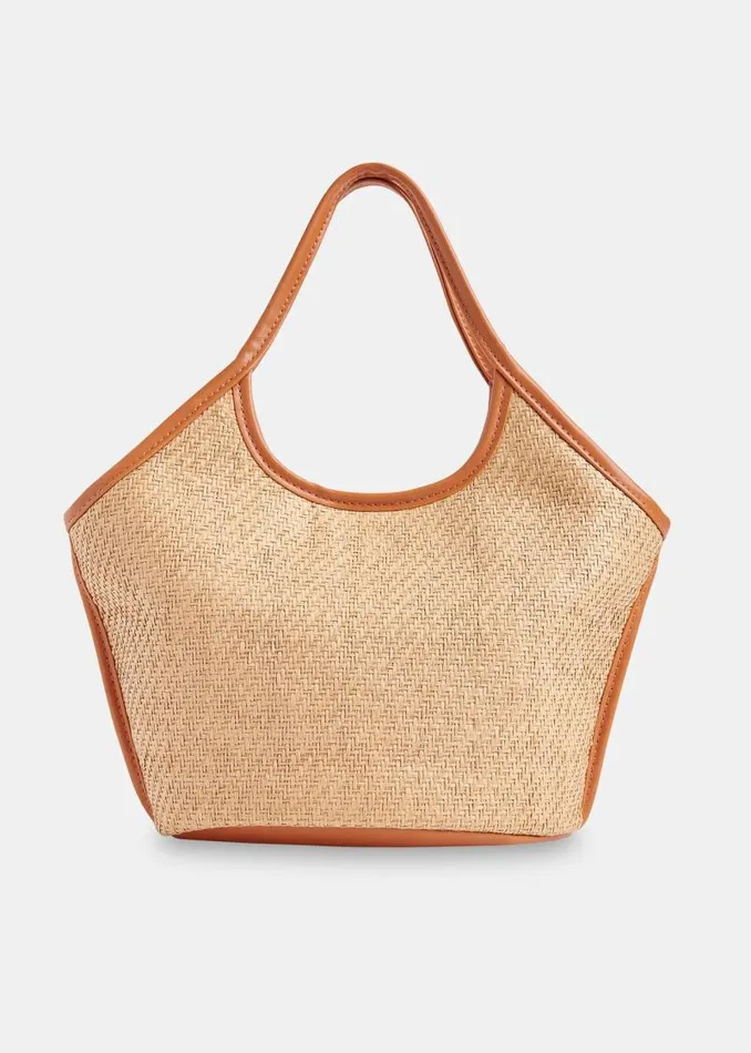 Whistles Shoulder Bags and Tote Bags Neutral Toia Mini Straw Tote 8211 Women