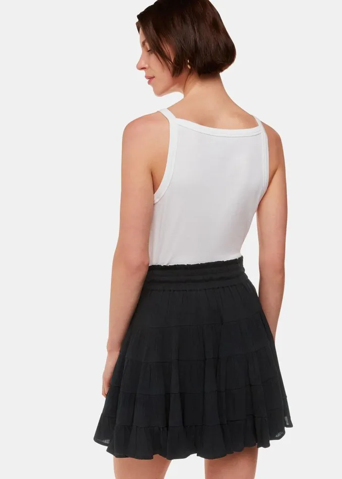 Whistles Skirts Black Violet Mini Skirt 8211 Women