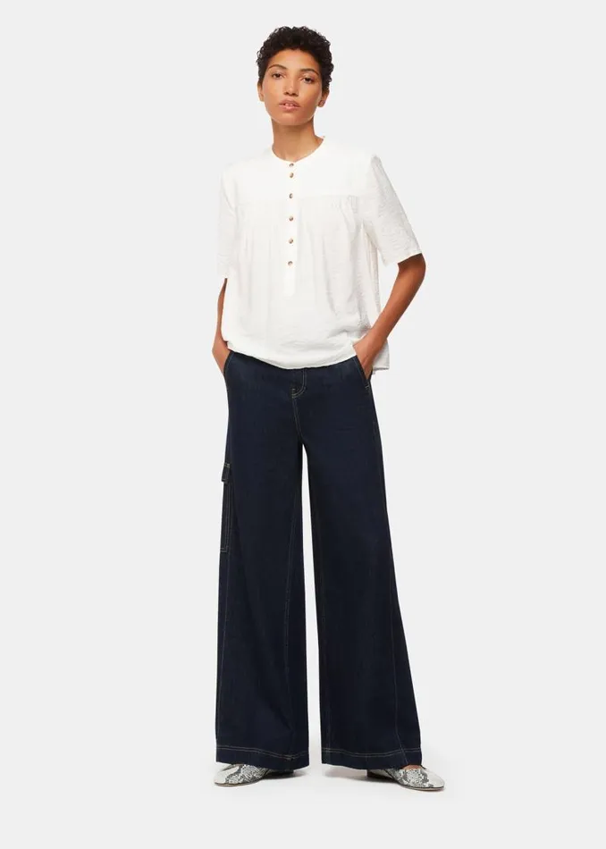 Whistles Tops White Freda Short Sleeve Top 8211 Women