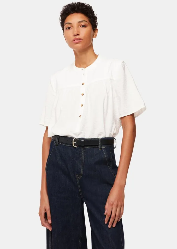 Whistles Tops White Freda Short Sleeve Top 8211 Women