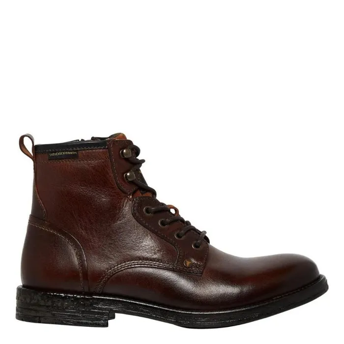Windsor Smith Boots Men JUSTIN COGNAC LEATHER BOOTS Windsor Smith Boots Men JUSTIN COGNAC LEATHER BOOTS