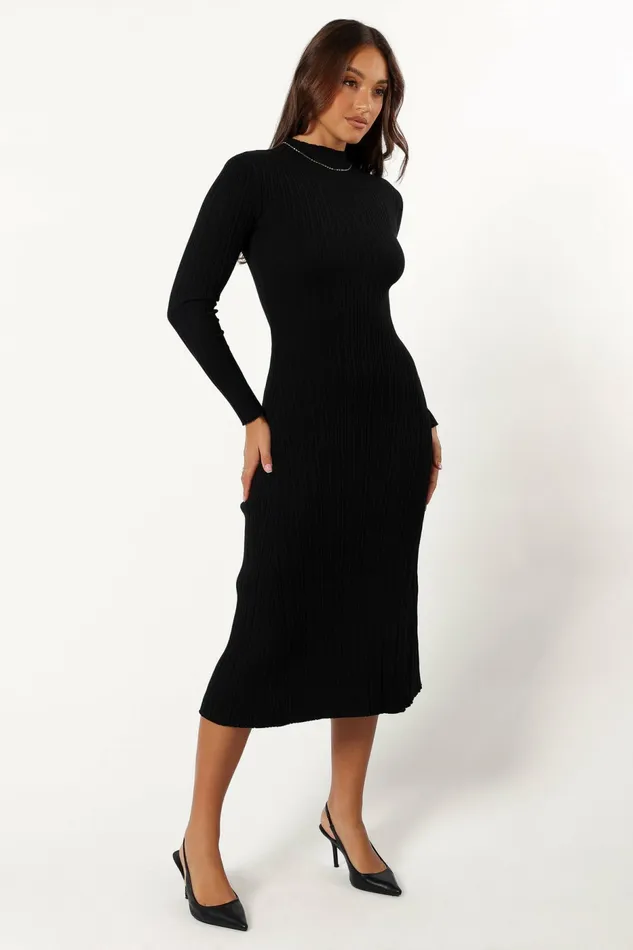 Winter Dresses Petal and Pup Women Briar Long Sleeve Dress Black