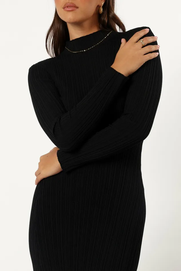 Winter Dresses Petal and Pup Women Briar Long Sleeve Dress Black
