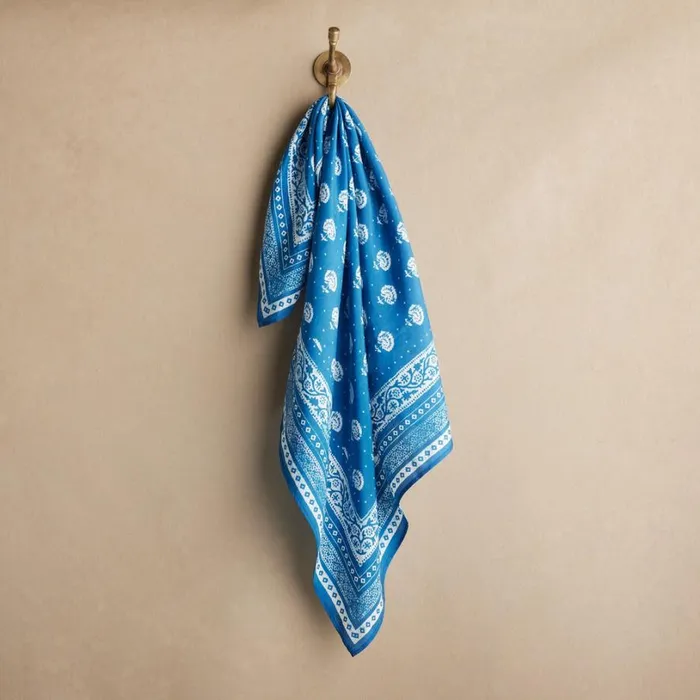 Women Agua Fresca Bandana Blue Sundance Catalog Scarves and Gloves