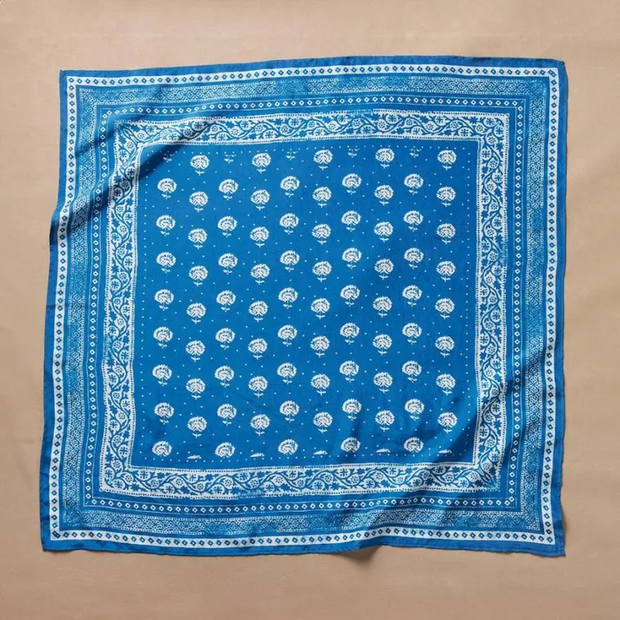Women Agua Fresca Bandana Blue Sundance Catalog Scarves and Gloves Women Agua Fresca Bandana Blue Sundance Catalog Scarves and Gloves