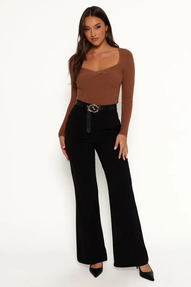 Women Akopo Long Sleeve Top Cognac Tops Petal and Pup