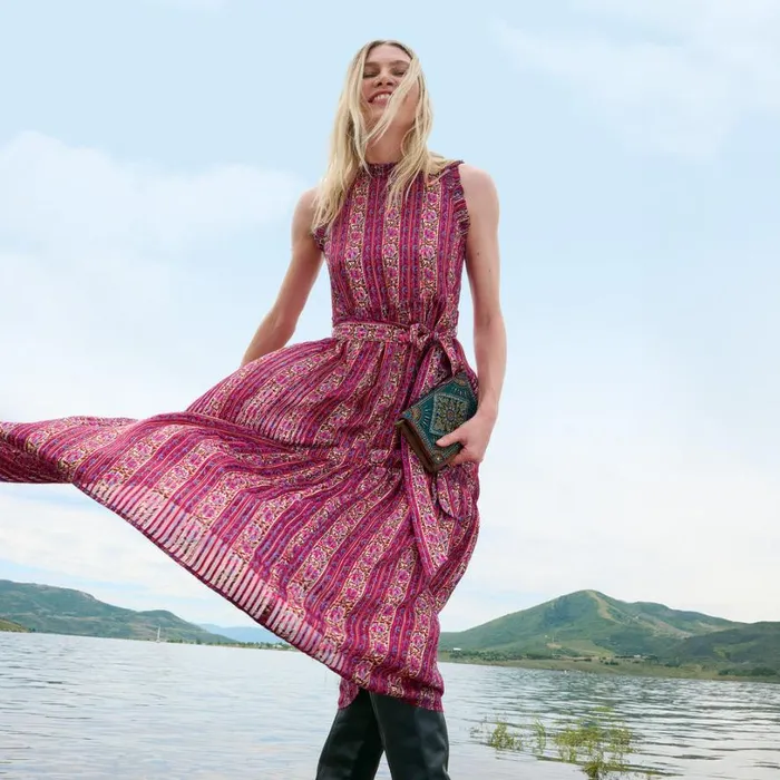 Women Alice Dress Cranberry Sundance Catalog Dresses and Jumpsuits