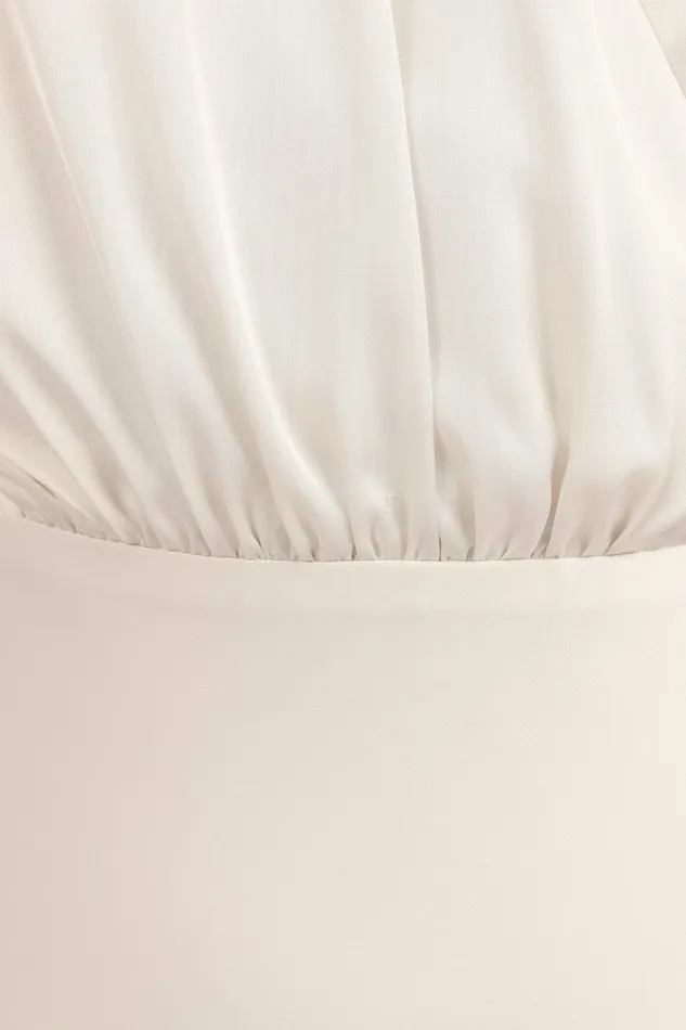 Women Amarlee Maxi Dress White Satin Dresses Petal and Pup