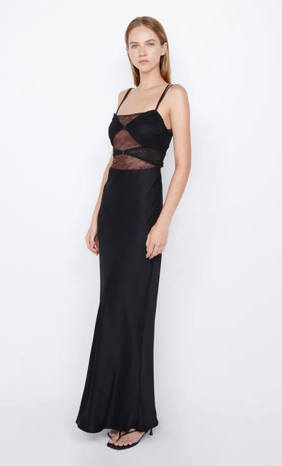 Women AMORAS CUT OUT DRESS 8211 BLACKCHOCOLATE Bec Bridge Maxi Dresses