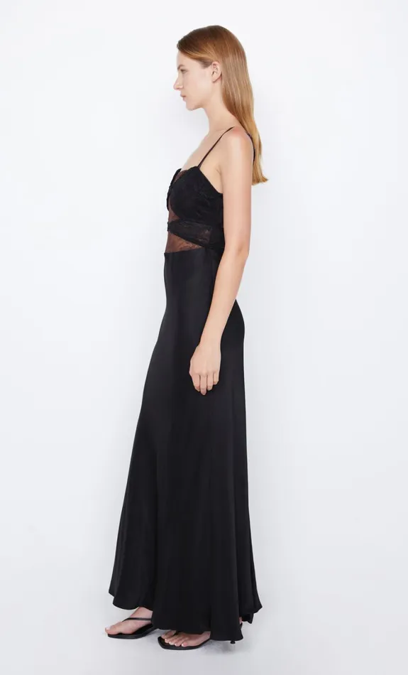 Women AMORAS CUT OUT DRESS 8211 BLACKCHOCOLATE Bec Bridge Maxi Dresses
