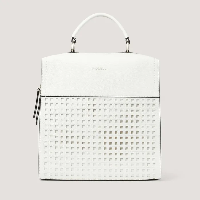 Women Anna Backpack White LaserCut Fiorelli Backpacks