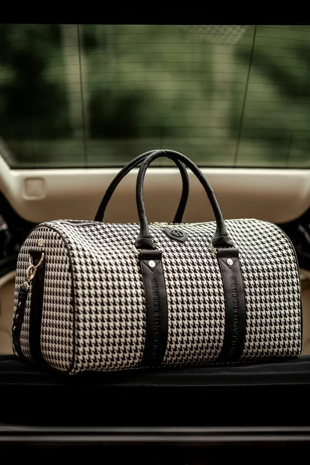 Women Bags Holland Cooper Regency Holdall Ecru Houndstooth