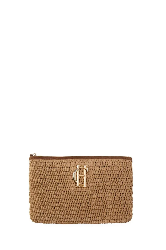 Women Bags Holland Cooper Riviera Clutch Natural