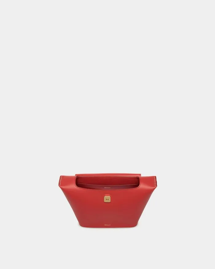 Women Bally Crossbody Bags Belle Top Handle Bag In Candy Red Leather Red Women Bally Crossbody Bags Belle Top Handle Bag In Candy Red Leather Red