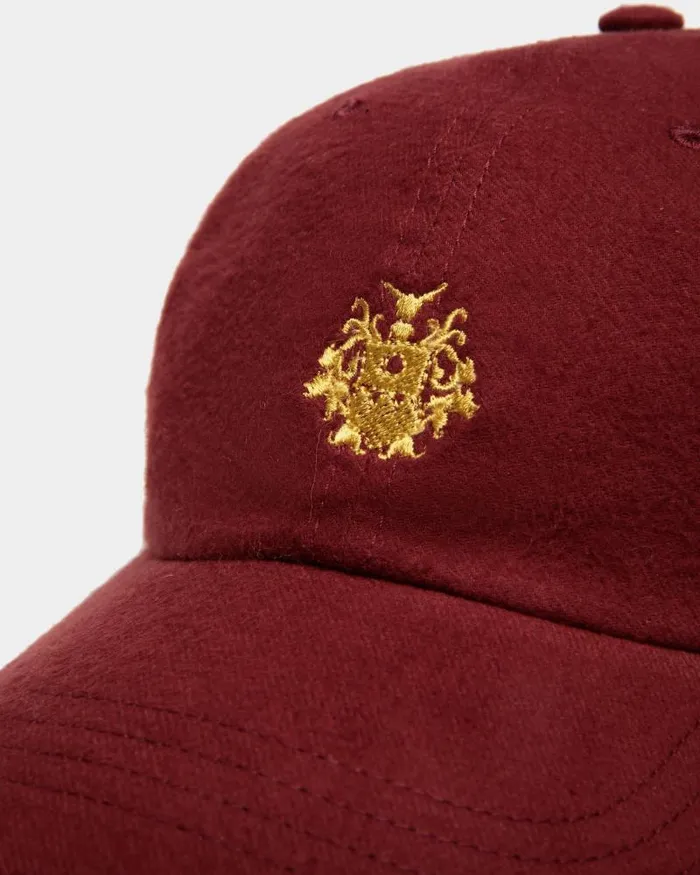 Women Bally Gloves and Hats Basball Hat With A Bally Crest Logo In Andorra Cotton Burgundy Women Bally Gloves and Hats Basball Hat With A Bally Crest Logo In Andorra Cotton Burgundy