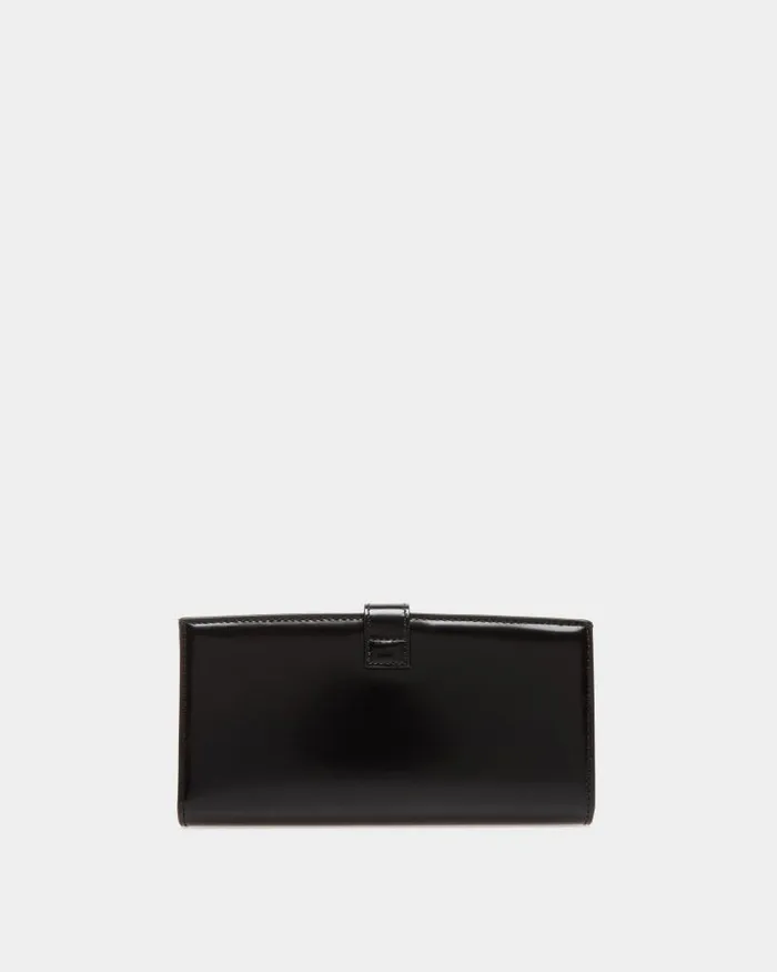 Women Bally Wallets and Card Holders Ollam Continental Wallet In Black Leather Black Women Bally Wallets and Card Holders Ollam Continental Wallet In Black Leather Black